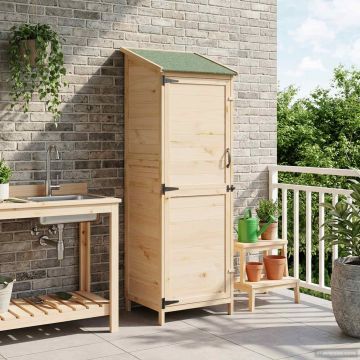 Capanno da Giardino con tetto Naturale 59,5 x 56 x 176,5 cm