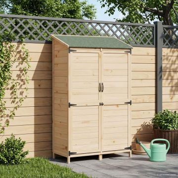 Capanno da Giardino con tetto Naturale 106,5 x 56 x 176 cm