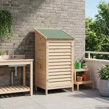 Capanno da Giardino con tetto Naturale 59 x 56 x 113,5 cm