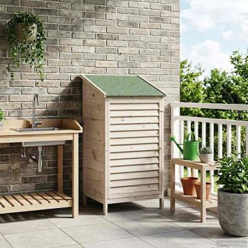 Capanno da Giardino con tetto Bianco 59 x 56 x 113,5 cm