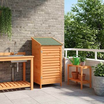 Capanno da Giardino con tetto Marrone 59 x 56 x 113,5 cm