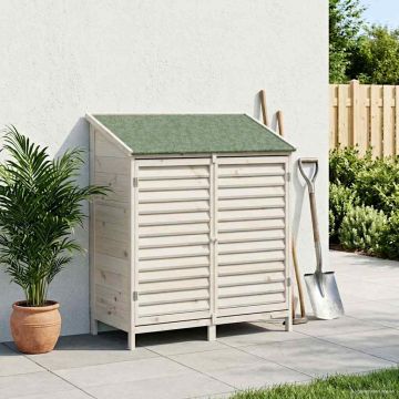 Capanno da Giardino con tetto Bianco 106 x 56 x 113,5 cm