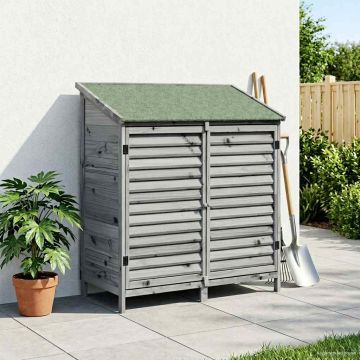 Capanno da Giardino con tetto Grigio 106 x 56 x 113,5 cm