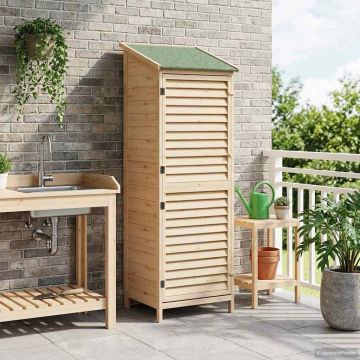 Capanno da Giardino con tetto Naturale 59 x 56 x 176 cm