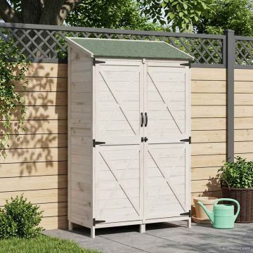 Capanno da Giardino Bianco 106 x 56 x 176,5 cm