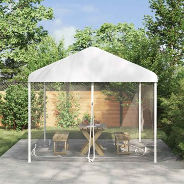 Zanzariera per gazebo 220 mesh Bianco 4,5 x 3 x 2 m Poliestere