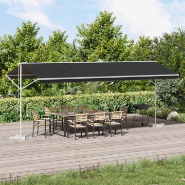 Tenda autoportante 6 x 3 m Poliestere Antracite