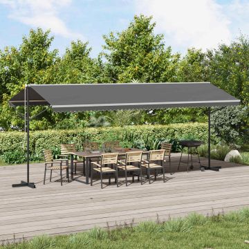 Tenda autoportante 6 x 3 m Poliestere Grigio