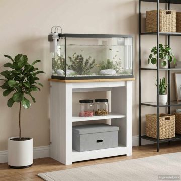 Supporto per Acquario PANAMA Bianco e marrone 60 x 30 x 60 cm