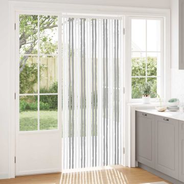 Tenda per insetti in chenille Grigio chiaro e bianco