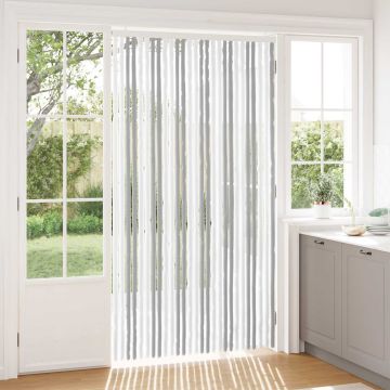 Tenda per insetti in chenille Grigio chiaro e bianco