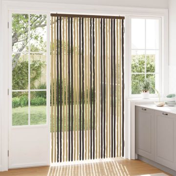 Tenda per insetti in chenille Marrone Scuro e Beige