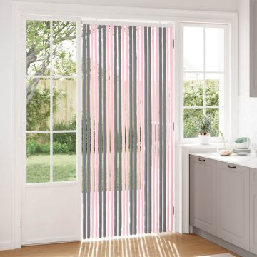 Tenda per insetti in chenille Grigio Argento e Rosa