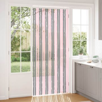 Tenda per insetti in chenille Grigio Argento e Rosa