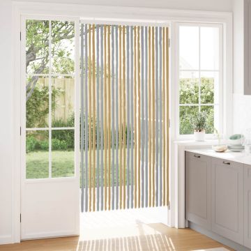 Tenda per insetti in chenille Grigio e Beige 100 x 200 cm
