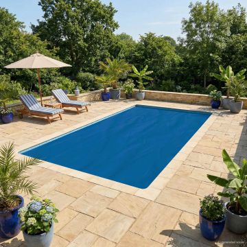 Copertura solare per piscina 1000 x 500 cm 110 μm Quadrato PE
