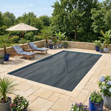 Copertura Solare per Piscina di Alta Qualità Quadrato PE Nero
