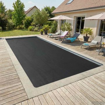Copertura Solare per Piscina di Alta Qualità Quadrato PE Nero