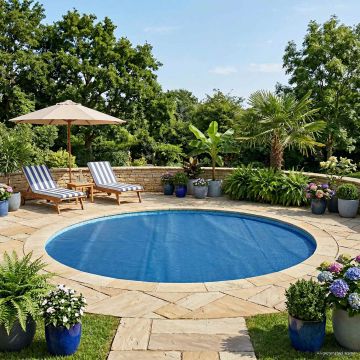 Copertura Solare per Piscina di Alta Qualità Ø 356 cm 200 μm PE