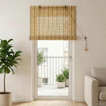 Tenda a rullo Naturale 100 x 220 cm Giunco