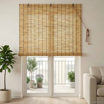 Tenda a rullo Naturale 140 x 220 cm Giunco