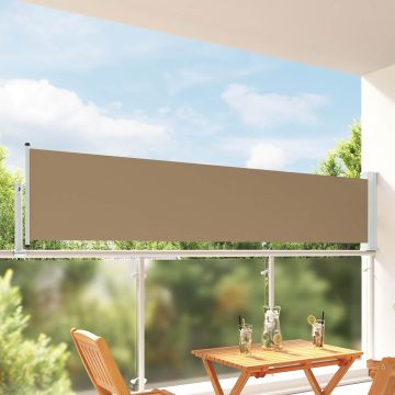 Tenda laterale 80 x 300 cm 100% poliestere ferro acciaio
