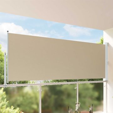 Tenda laterale 140 x 300 cm 100% poliestere ferro acciaio
