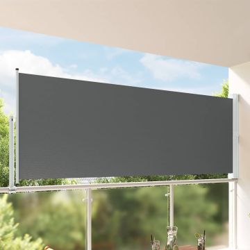 Tenda laterale 140 x 300 cm 100% poliestere ferro acciaio