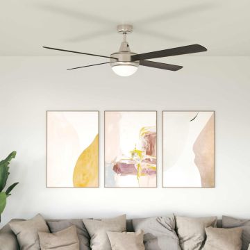 Ventilatore da soffitto con luce e telecomando Ø 130 cm