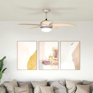 Ventilatore da soffitto con luce e telecomando Ø 110 cm Sonoma