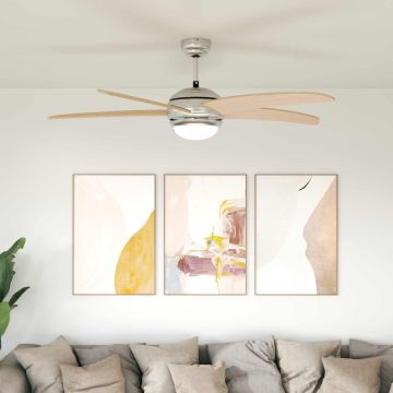 Ventilatore da soffitto con luce e telecomando Ø 130 cm Sonoma