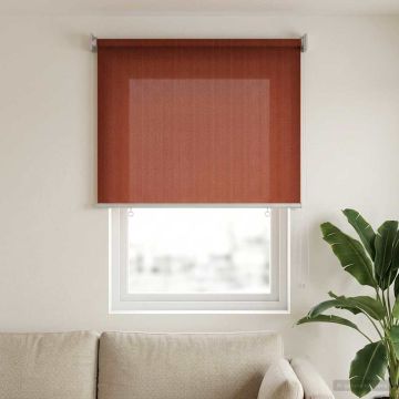 Tenda a Rullo Esterno Blocco UV 90% Terracotta 80 x 140 cm HDPE