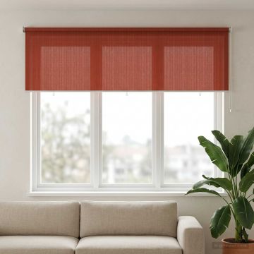 Tenda a Rullo Esterno Blocco UV 90% Terracotta 350 x 140 cm