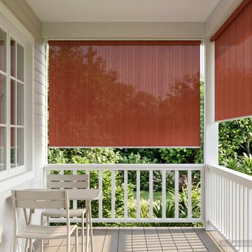 Tenda a Rullo Esterno Blocco UV 90% Terracotta 350 x 230 cm
