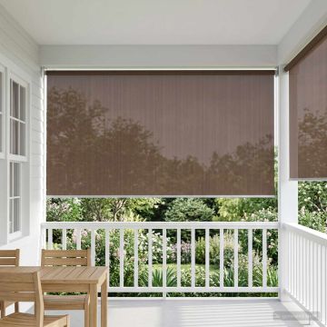 Tenda a Rullo Esterno Blocco UV 90% Tortora 220 x 230 cm HDPE