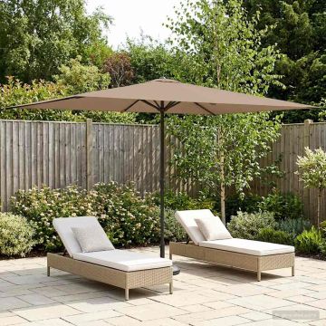 Ombrello da giardino 200 x 300 cm Poliestere Rettangolare