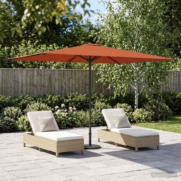 Ombrello da giardino 200 x 300 cm Poliestere Rettangolare