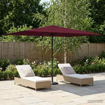 Ombrello da giardino 200 x 300 cm Poliestere Rettangolare