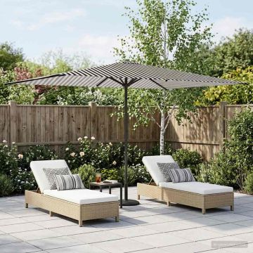 Ombrello da giardino 200 x 300 cm Poliestere Rettangolare