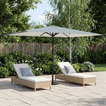 Ombrello da giardino 200 x 300 cm Poliestere Rettangolare