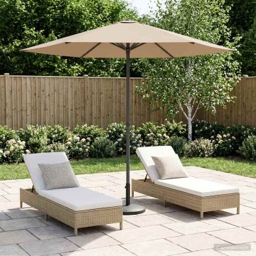 Ombrello da giardino 230 x 230 cm Poliestere Rettangolare