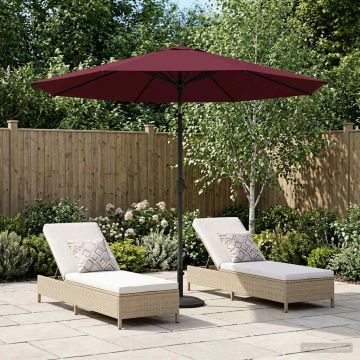 Ombrello da giardino 230 x 230 cm Poliestere Rettangolare
