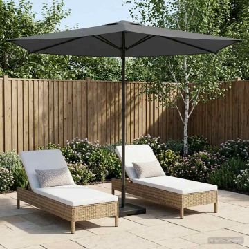 Ombrello da giardino 270 x 270 cm Poliestere Rettangolare