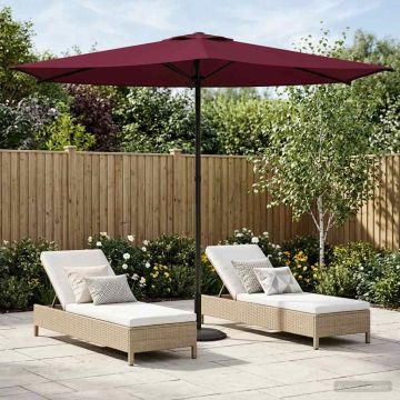 Ombrello da giardino 270 x 270 cm Poliestere Rettangolare
