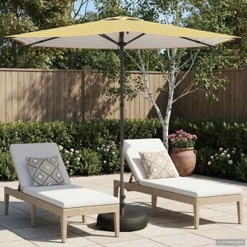 Ombrello da giardino 270 x 270 cm Poliestere Rettangolare