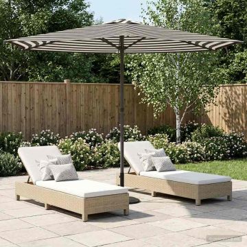 Ombrello da giardino 270 x 270 cm Poliestere Rettangolare