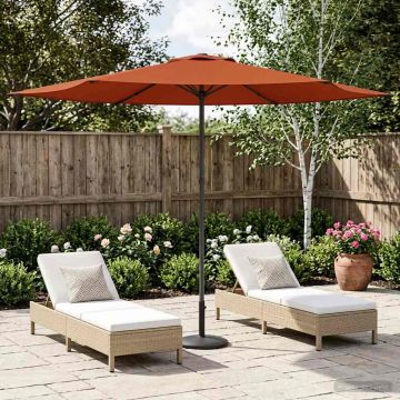 Ombrello da giardino 300 x 300 cm Poliestere Rettangolare