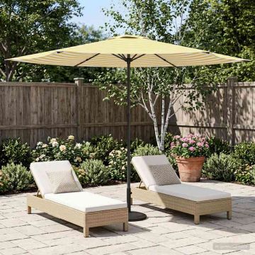 Ombrello da giardino 300 x 300 cm Poliestere Rettangolare
