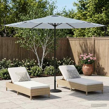 Ombrello da giardino 300 x 300 cm Poliestere Rettangolare