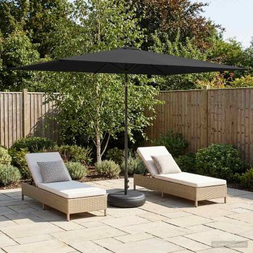 Parasole da Giardino con Base 200 x 300 cm Poliestere